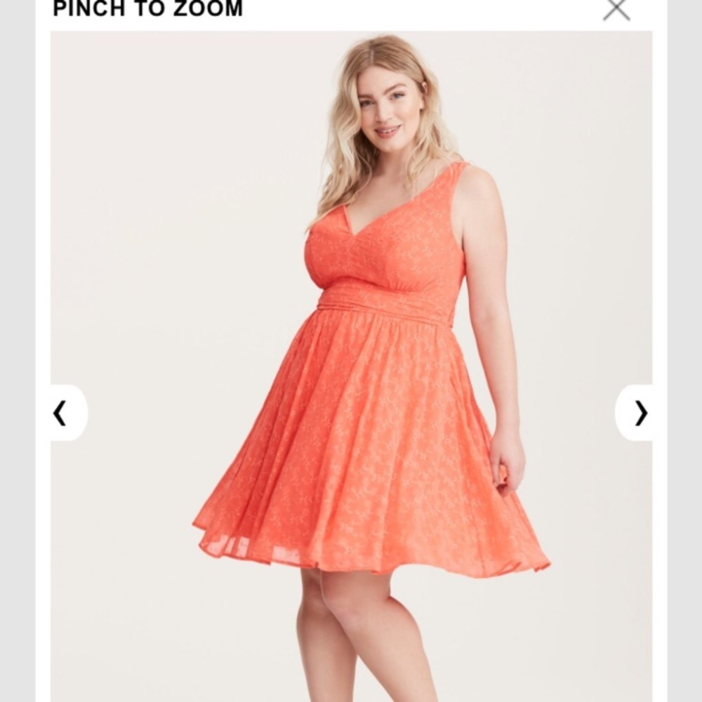NWT torrid size 0 corral embroidered dress